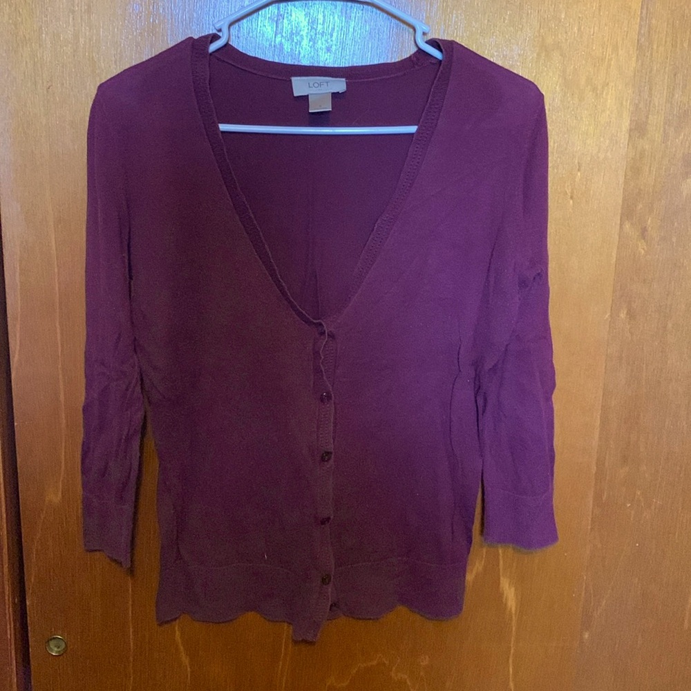100% Cotton Maroon Sweater